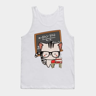 Funny Tabby Cat is teaching Tank Top